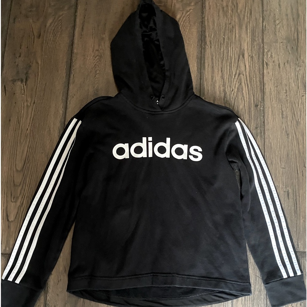 Adidas Black And White Hoodie